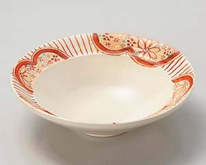 和食器 ミ029-088 赤絵小町 5.5平鉢【厨房館】