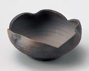 【まとめ買い10個セット品】和食器 メ030-208 炭化窯変割山椒向付【キャンセル/返品不可】【厨房館】