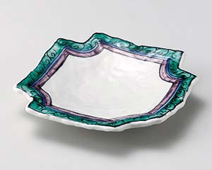 【まとめ買い10個セット品】和食器 オ031-098 九谷風四つ切皿【キャンセル/返品不可】【厨房館】