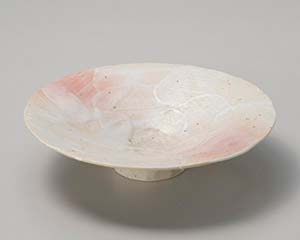 【まとめ買い10個セット品】和食器 オ035-168 桜志野平鉢(大)【キャンセル/返品不可】【厨房館】