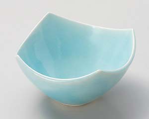 【まとめ買い10個セット品】和食器 ミ037-018 湖水青白四方小鉢【キャンセル/返品不可】【厨房館】