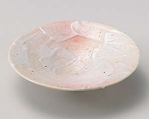 【まとめ買い10個セット品】和食器 オ037-228 桜志野平鉢(中)【キャンセル/返品不可】【厨房館】