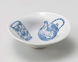 【まとめ買い10個セット品】和食器 ミ039-098 染付土瓶絵なぶり向付【キャンセル/返品不可】【厨房館】