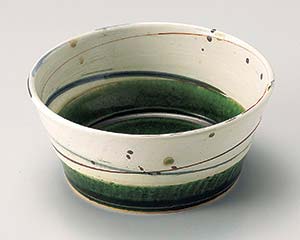 【まとめ買い10個セット品】和食器 ト044-108 織部乱線切立鉢中【キャンセル/返品不可】【厨房館】