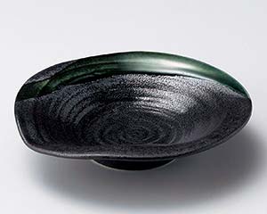 【まとめ買い10個セット品】和食器 イ047-238 黒水晶織部流5.5浅鉢【キャンセル/返品不可】【厨房館】