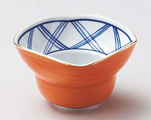 【まとめ買い10個セット品】和食器 ア059-018 金彩朱巻き小鉢大【キャンセル/返品不可】【厨房館】