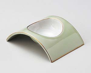 【まとめ買い10個セット品】和食器 ミ058-248 若草アーチ型小付【キャンセル/返品不可】【厨房館】