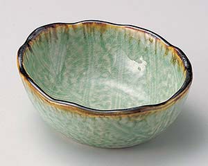 【まとめ買い10個セット品】和食器 ト059-218 翠玉木の葉4.0寸小鉢【キャンセル/返品不可】【厨房館】