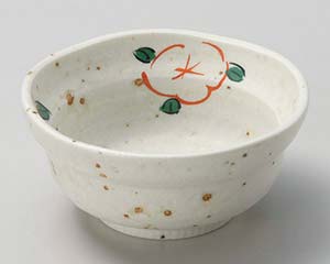 【まとめ買い10個セット品】和食器 ロ064-288 白イラボ赤絵花3.6小鉢【キャンセル/返品不可】【厨房館】