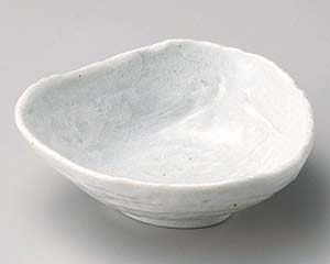 【まとめ買い10個セット品】和食器 ヤ064-348 さざ波白三角小鉢【キャンセル/返品不可】【厨房館】