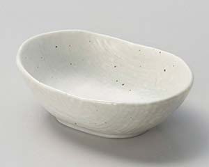 【まとめ買い10個セット品】和食器 ア067-148 粉引楕円小鉢【キャンセル/返品不可】【厨房館】