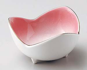 【まとめ買い10個セット品】和食器 ロ070-408 ピンク三山小鉢(大)【キャンセル/返品不可】【厨房館】