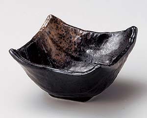 【まとめ買い10個セット品】和食器 イ074-348 黒釉四角小鉢(中)【キャンセル/返品不可】【厨房館】