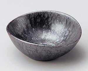 【まとめ買い10個セット品】和食器 ユ076-318 銀彩結晶楕円小付【キャンセル/返品不可】【厨房館】