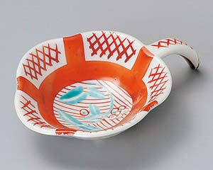 【まとめ買い10個セット品】和食器 ミ084-228 赤絵間取格子手付姫珍味【キャンセル/返品不可】【厨房館】