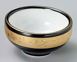 【まとめ買い10個セット品】和食器 ミ084-248 黒釉金彩丸珍味【キャンセル/返品不可】【厨房館】