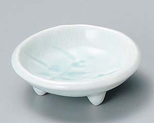 【まとめ買い10個セット品】和食器 ネ086-198 青白磁三ツ足珍味【キャンセル/返品不可】【厨房館】