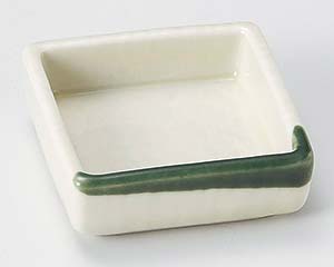 【まとめ買い10個セット品】和食器 オ088-468 織部流し角鉢角千代口【キャンセル/返品不可】【厨房館】