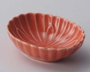 【まとめ買い10個セット品】和食器 ロ093-438 赤菊型小判珍味【キャンセル/返品不可】【厨房館】