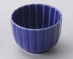 和食器 ロ093-248 菊型珍味(ブルー)【厨房館】