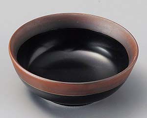 【まとめ買い10個セット品】和食器 ホ096-228 黒マット渕錆松花堂丸鉢【キャンセル/返品不可】【厨房館】