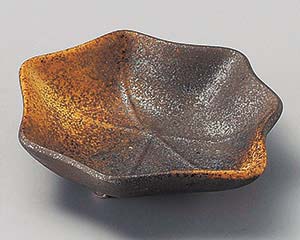 【まとめ買い10個セット品】和食器 テ098-268 茶釉備前吹八手松花堂【キャンセル/返品不可】【厨房館】