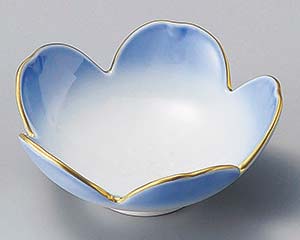 【まとめ買い10個セット品】和食器 ツ098-038 渕金コバルト桜型小鉢【キャンセル/返品不可】【厨房館】