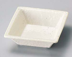 【まとめ買い10個セット品】和食器 ホ101-268 粉引松花堂角鉢【キャンセル/返品不可】【厨房館】