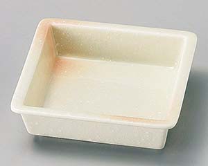 【まとめ買い10個セット品】和食器 ホ101-288 ピンク吹松花堂角鉢【キャンセル/返品不可】【厨房館】