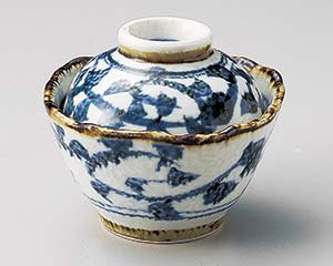 【まとめ買い10個セット品】和食器 ホ109-128 唐草角円菓子碗【キャンセル/返品不可】【厨房館】