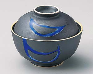 【まとめ買い10個セット品】和食器 ミ109-118 黒釉ルリ流し円菓子碗【キャンセル/返品不可】【厨房館】