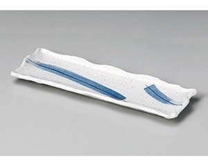 【まとめ買い10個セット品】和食器 ミ141-188 ゴス刷毛尺一長皿【キャンセル/返品不可】【厨房館】