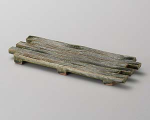 【まとめ買い10個セット品】和食器 ミ143-068 オリベ イカダ長角皿【キャンセル/返品不可】【厨房館】