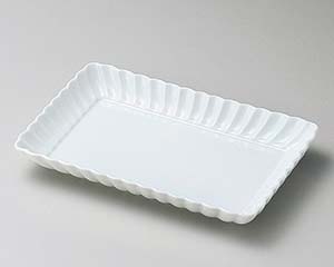 【まとめ買い10個セット品】和食器 ヤ145-038 白菊21cm長角皿【キャンセル/返品不可】【厨房館】