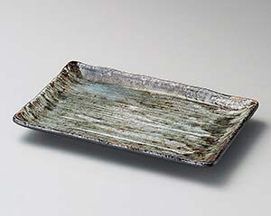 【まとめ買い10個セット品】和食器 タ149-098 白刷毛7.0長角皿【キャンセル/返品不可】【厨房館】