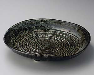 和食器 ホ172-078 茶おりべ10.0皿【厨房館】