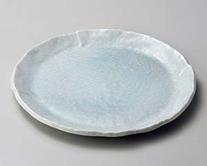 【まとめ買い10個セット品】和食器 ロ176-198 青白釉9.0丸皿【キャンセル/返品不可】【厨房館】