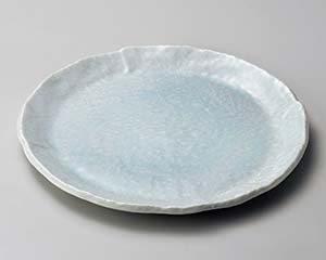 【まとめ買い10個セット品】和食器 ロ176-208 青白釉7.0丸皿【キャンセル/返品不可】【厨房館】