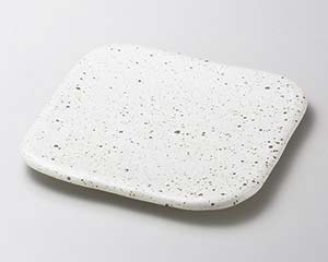 【まとめ買い10個セット品】和食器 ワ186-178 白斑点パレット25cm角盛皿【キャンセル/返品不可】【厨房館】