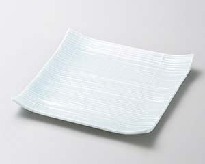 【まとめ買い10個セット品】和食器 ロ189-048 青磁スダレ 正角銘々皿【キャンセル/返品不可】【厨房館】