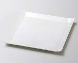 【まとめ買い10個セット品】和食器 ハ189-328 パレット24cmスクエアプレート(白)【キャンセル/返品不可】【厨房館】
