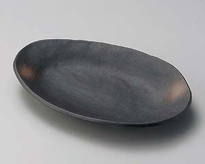 【まとめ買い10個セット品】和食器 ネ197-128 備前マルチプレート(大)【キャンセル/返品不可】【厨房館】