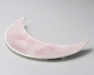 和食器 ミ200-078 銀彩二色吹き三日月前菜【厨房館】