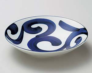 【まとめ買い10個セット品】和食器 タ212-258 鳴門唐草平型7.0深皿【キャンセル/返品不可】【厨房館】