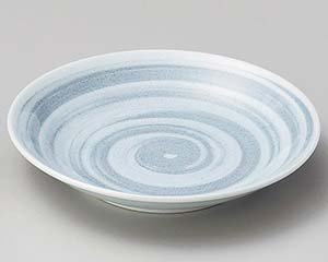 和食器 ヤ230-848 グレー刷毛目3.5皿【厨房館】