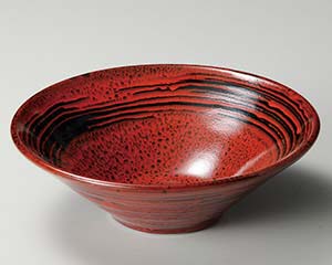 【まとめ買い10個セット品】和食器 ト255-048 赤柚子 8.0反丼【キャンセル/返品不可】【厨房館】