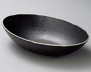 【まとめ買い10個セット品】和食器 ア259-098 黒釉だ円盛鉢【キャンセル/返品不可】【厨房館】