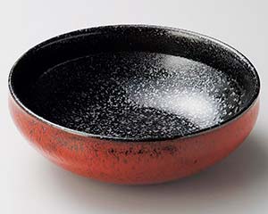 【まとめ買い10個セット品】和食器 ユ268-078 赤柚子黒結晶5.0ボール【キャンセル/返品不可】【厨房館】