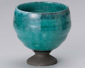 【まとめ買い10個セット品】和食器 ア281-038 青かいらぎ高台カップ【キャンセル/返品不可】【厨房館】