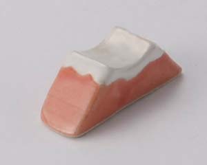 【まとめ買い10個セット品】和食器 カ288-318 赤富士山箸置【キャンセル/返品不可】【厨房館】